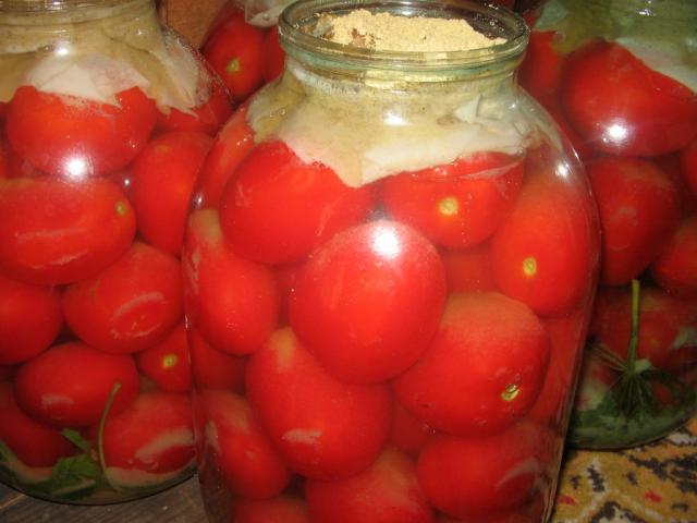 Солёные томаты без стерилизации